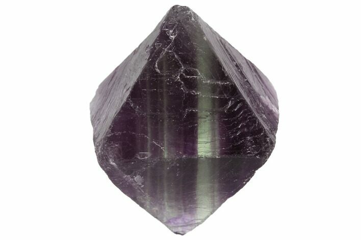 Fluorite Octahedron - Purple/Green Banded #90920